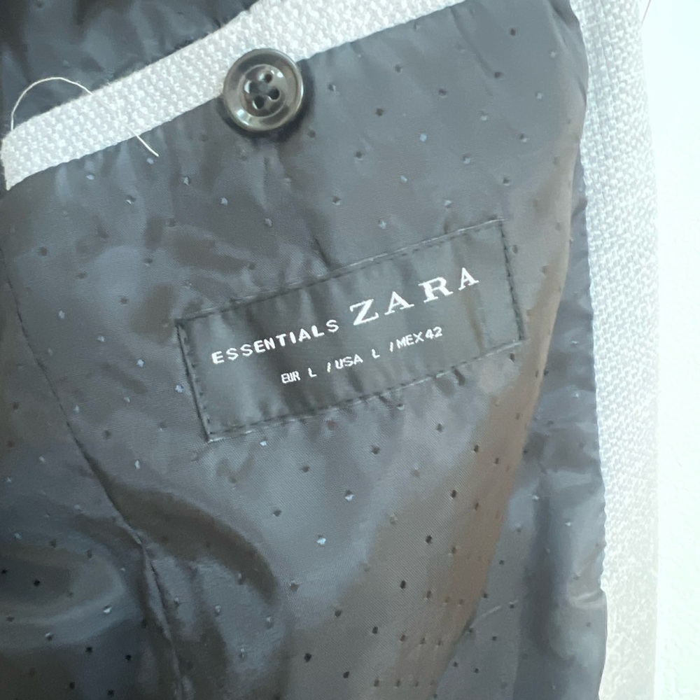 Zara Light Gray Men's Blazer - Picture 2 of 2
